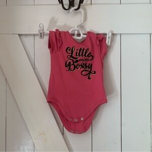 Pink Onesie 100% Cotton Three Snap Buttons